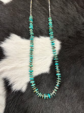 Load image into Gallery viewer, 28 inch long turquoise necklace
