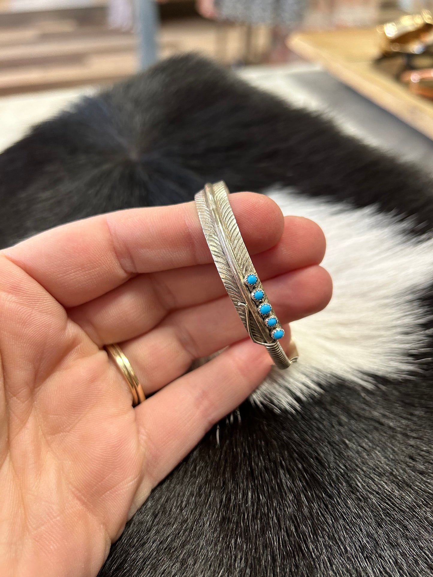 Feather Cuff Bracelet