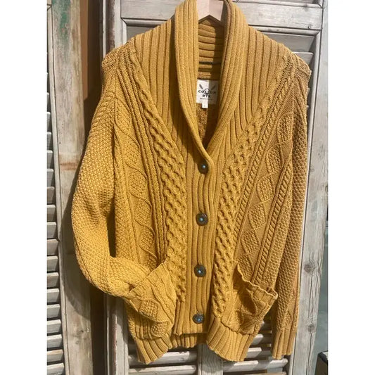 Yellow Cable Cardi