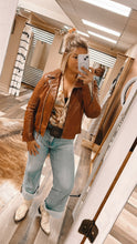 Load image into Gallery viewer, Burnt Orange Leather Jacket
