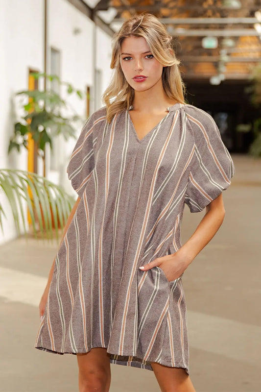 Striped Mini Dress