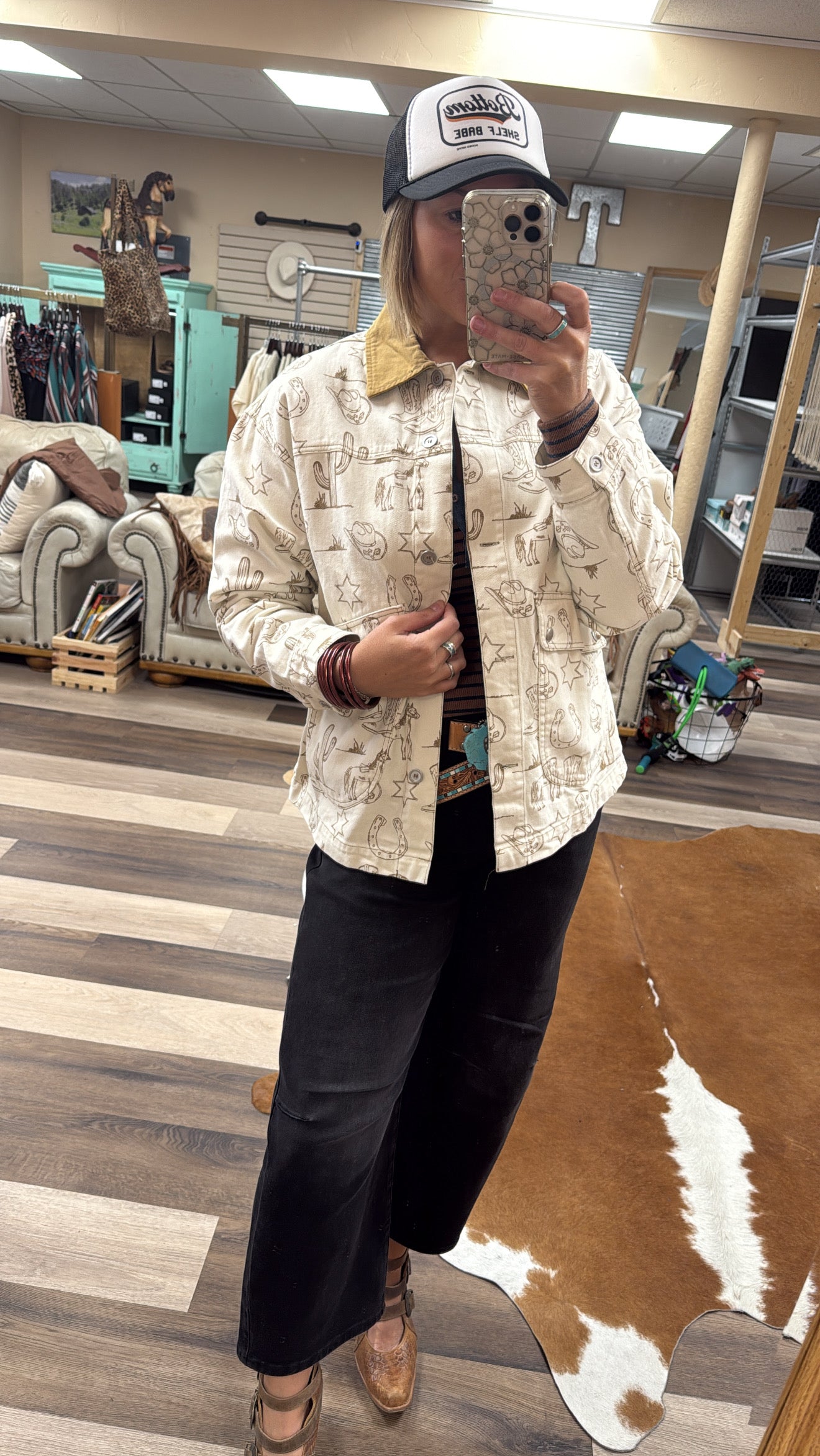 Almond Latte Western Jacket