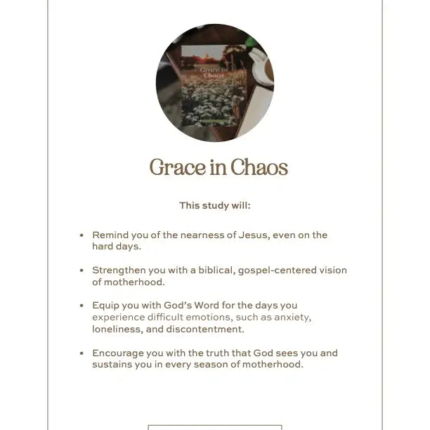 Grace in Chaos | Biblical Hope For the Hard Days of Motherhood