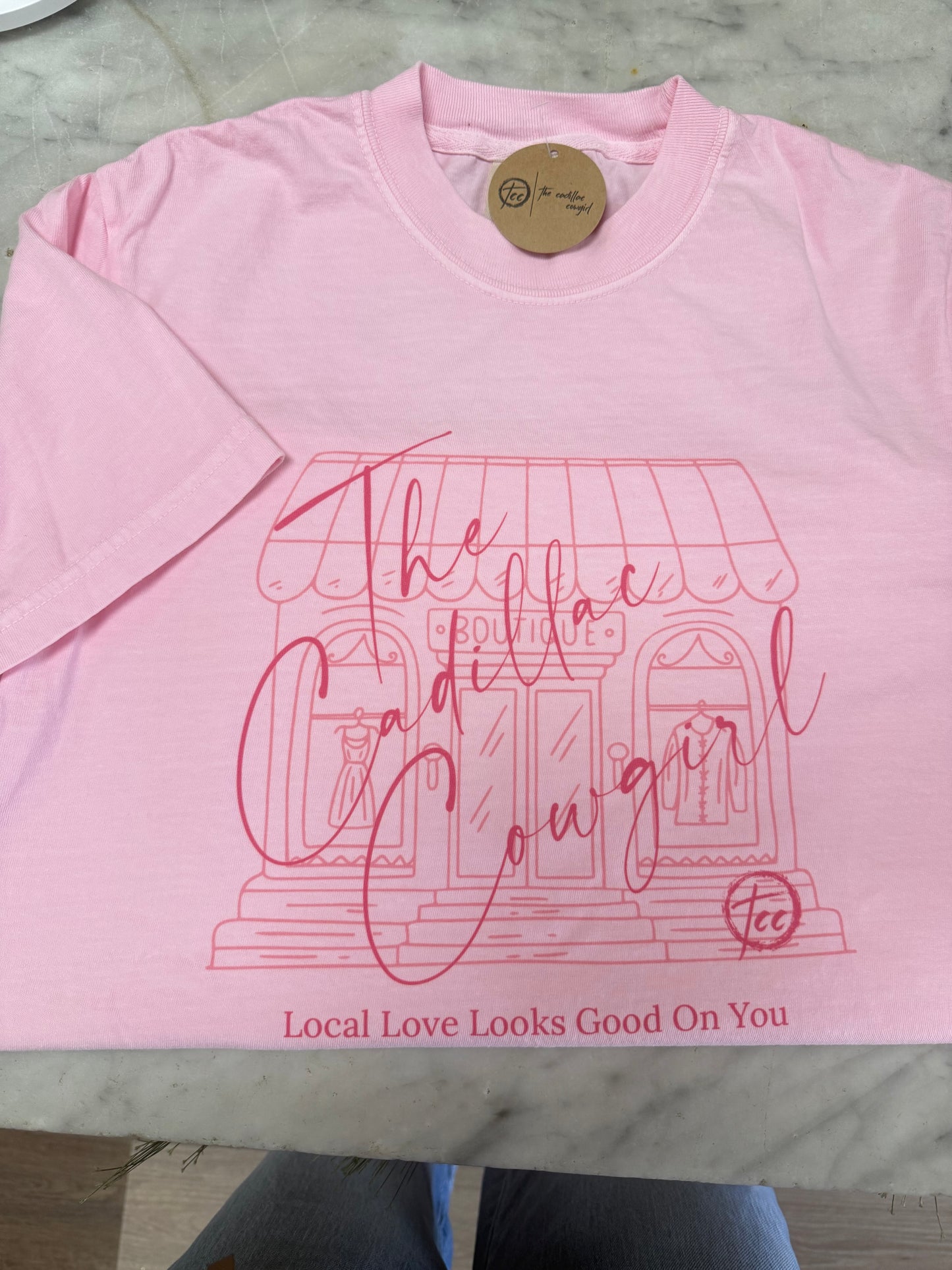 The Cadillac Cowgirl Pink Tee