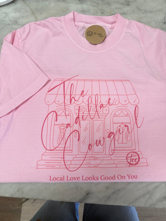 The Cadillac Cowgirl Pink Tee