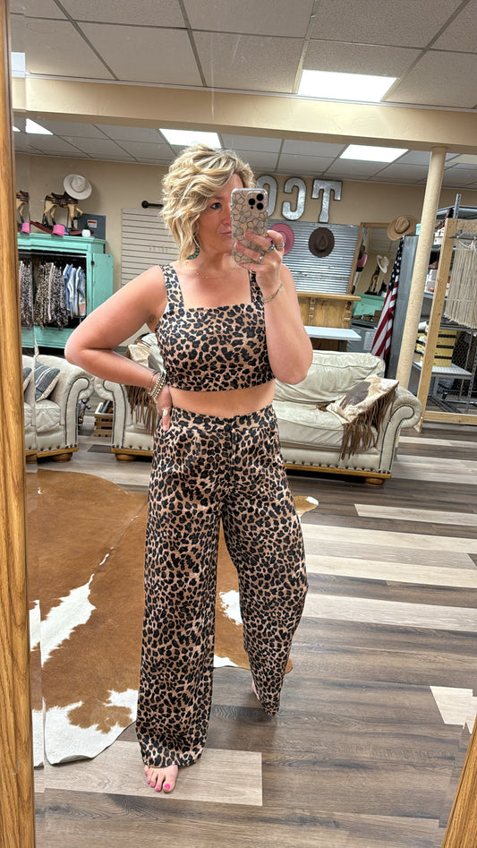 Leopard Crop Top