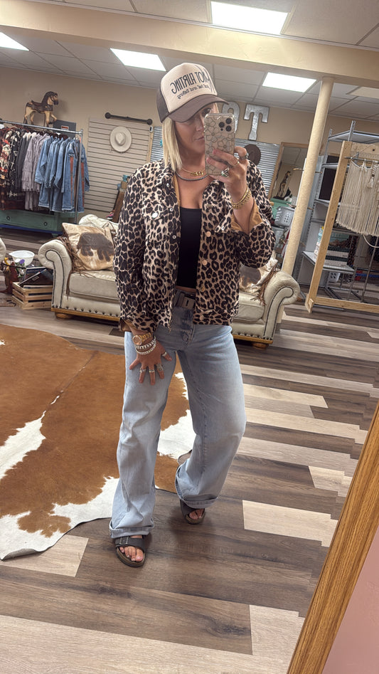 Leopard Print Soft Jacket