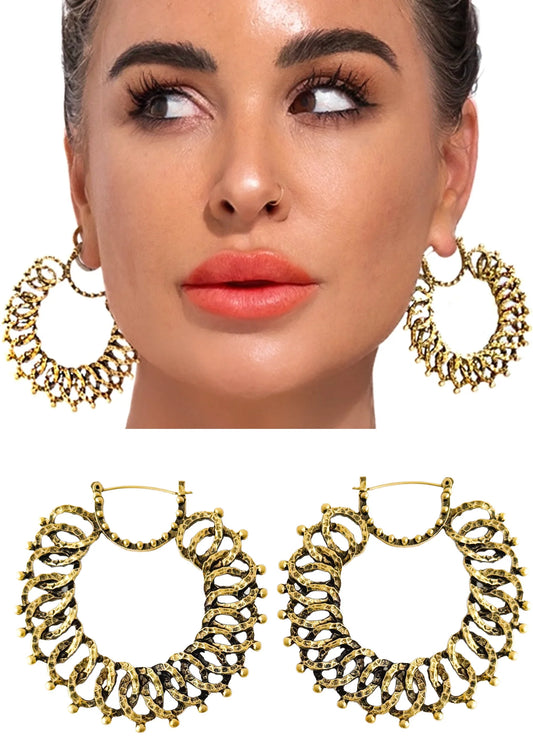 MANIFESTING MY DREAMS STATEMENT EARRINGS GOLD