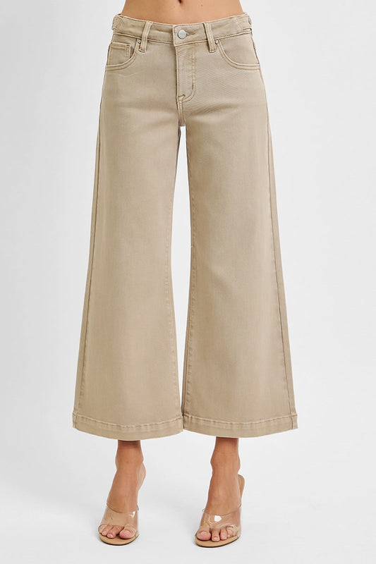 Risen Taupe Crop Jean