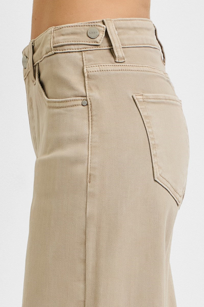 Risen Taupe Crop Jean