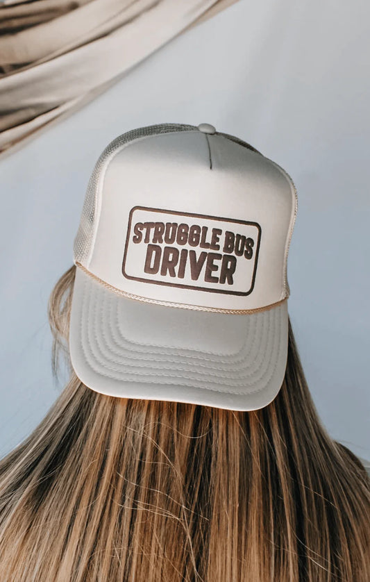 Struggle Bus Driver Cream Trucker Hat
