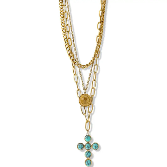 Sacred Layered Water Resistant Necklace Set