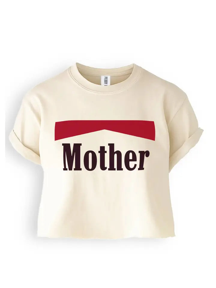 Cropped Vintage Mother Graphic Tee