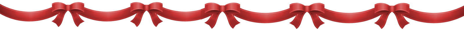 red ribbons and bows