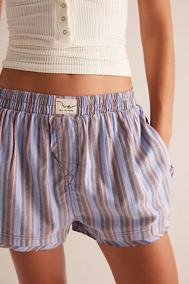 We The Free Day to Day Flannel Boxers Blue Combo