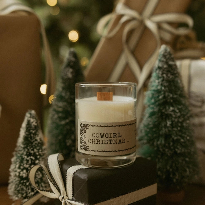 Cowgirl Christmas Candle 2 oz.