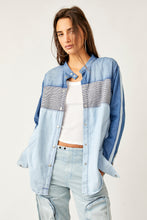 Load image into Gallery viewer, Free People Moto Color Block Shirt
