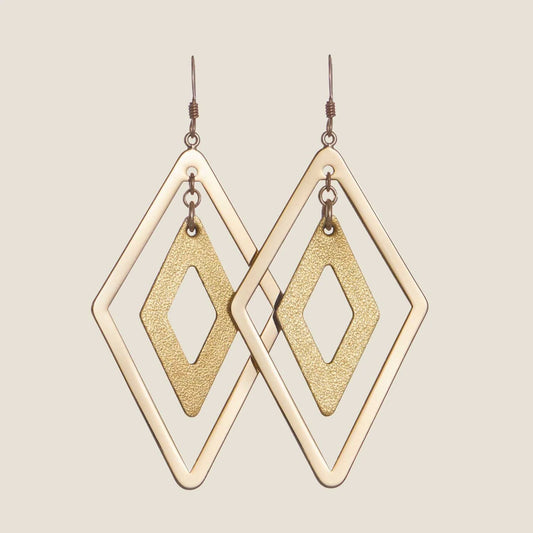 Gold Satin Tori Earrings