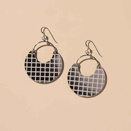 Silver Disco Nina Earring