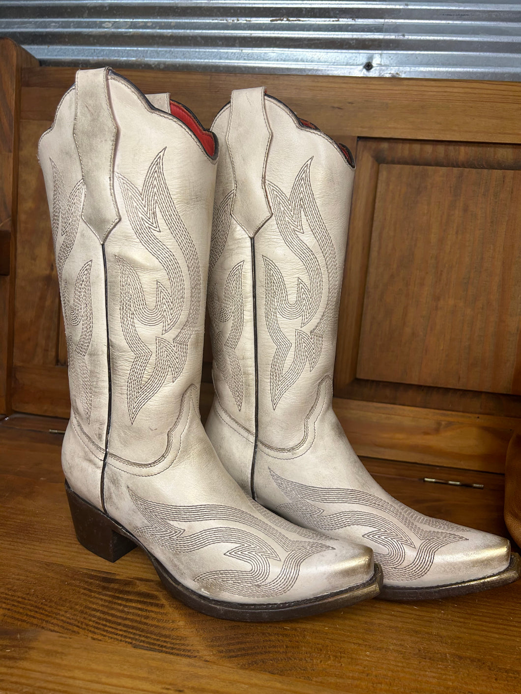 Coconut Gold Boots