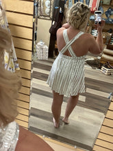 Load image into Gallery viewer, White Sequin Dress
