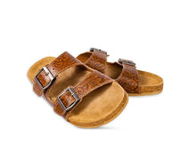 Load image into Gallery viewer, Maggie Hand-tooled Sandals
