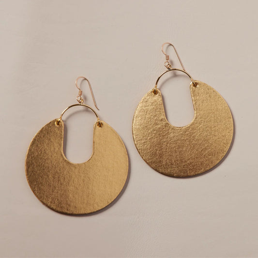 Vintage Gold Leo Earrings