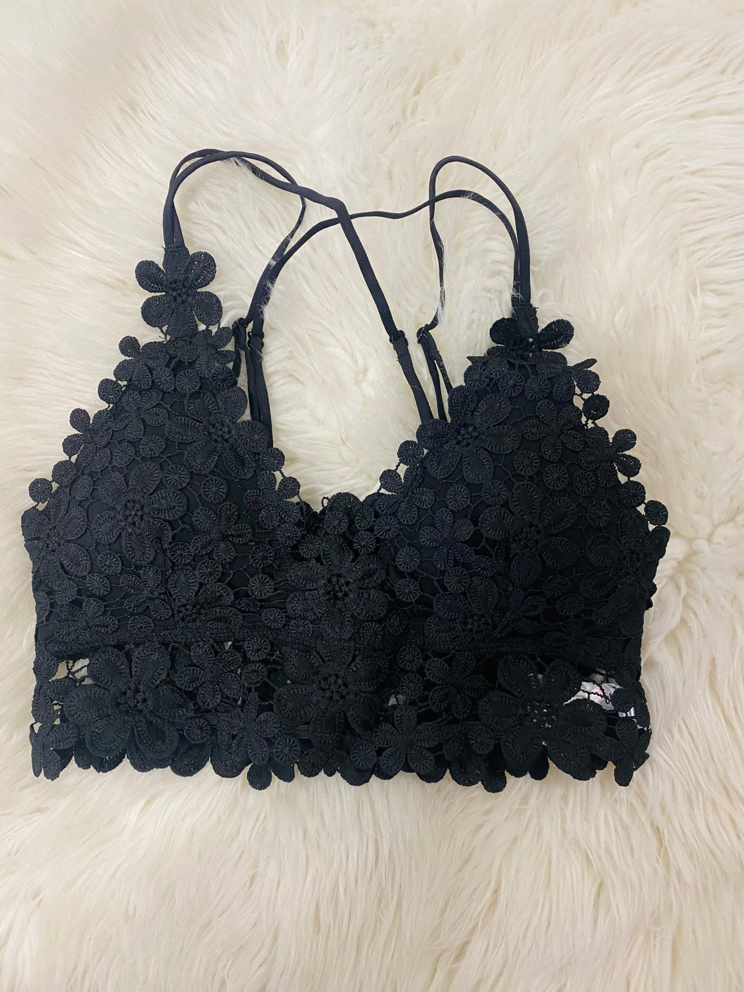 Black Lace floral Bralette