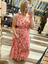 Load image into Gallery viewer, Pink Floral Maxi Dress
