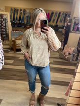 Load image into Gallery viewer, Gold Flowy Blouse
