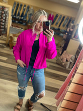 Load image into Gallery viewer, Fuchsia Zip Up Jacket
