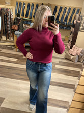 Load image into Gallery viewer, Cranberry Turtleneck
