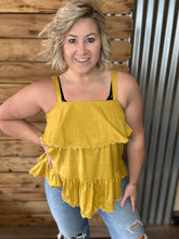 Load image into Gallery viewer, Goldenrod Sleeveless woven Top
